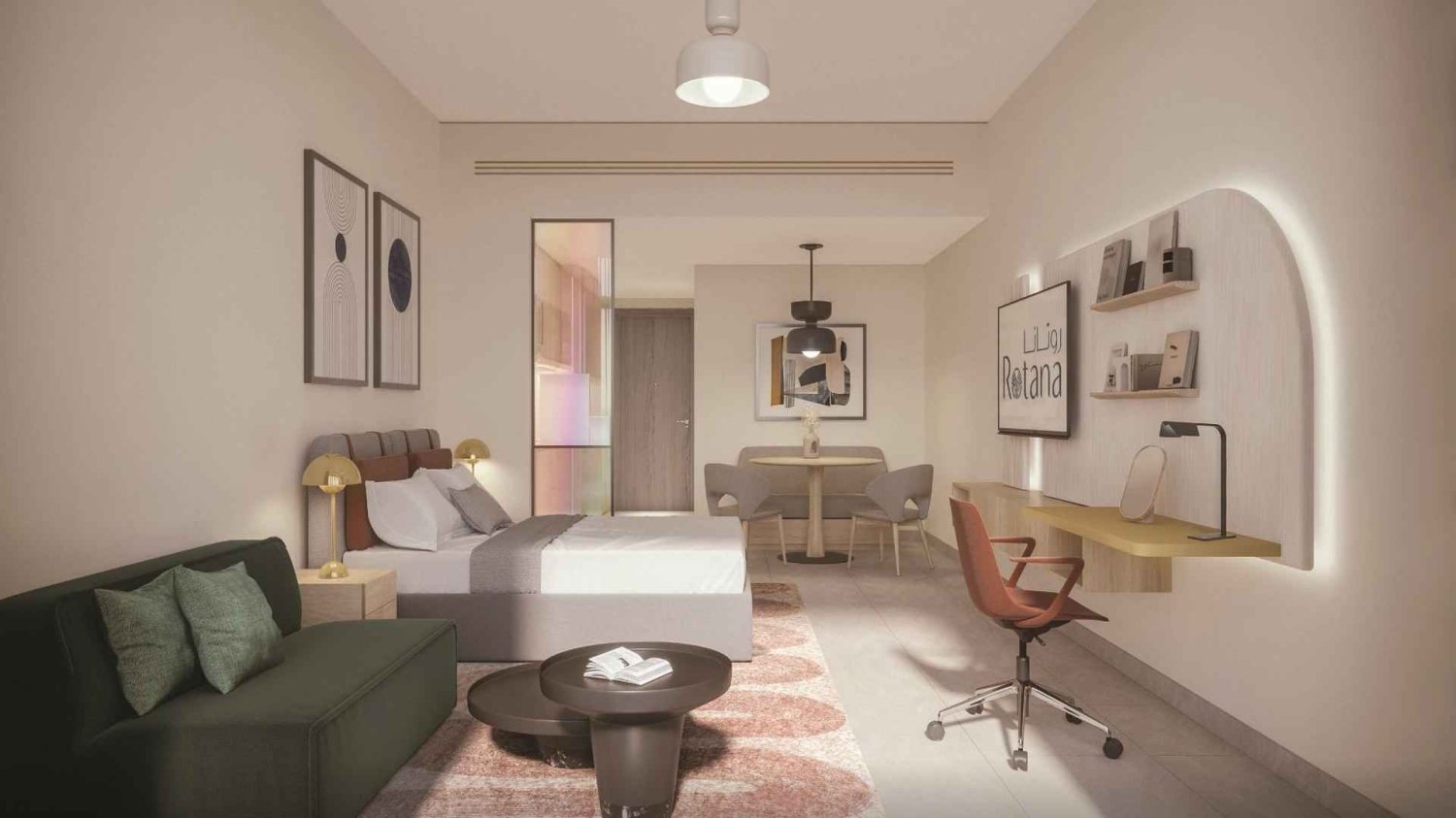 Wohnung in BLOOM ARJAAN BY ROTANA, Saadiyat Island, UAE 53.01m², Nr. 62439