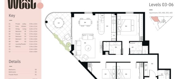 3 chambres Appartement à Mount Lawley, Australia No. 613 14