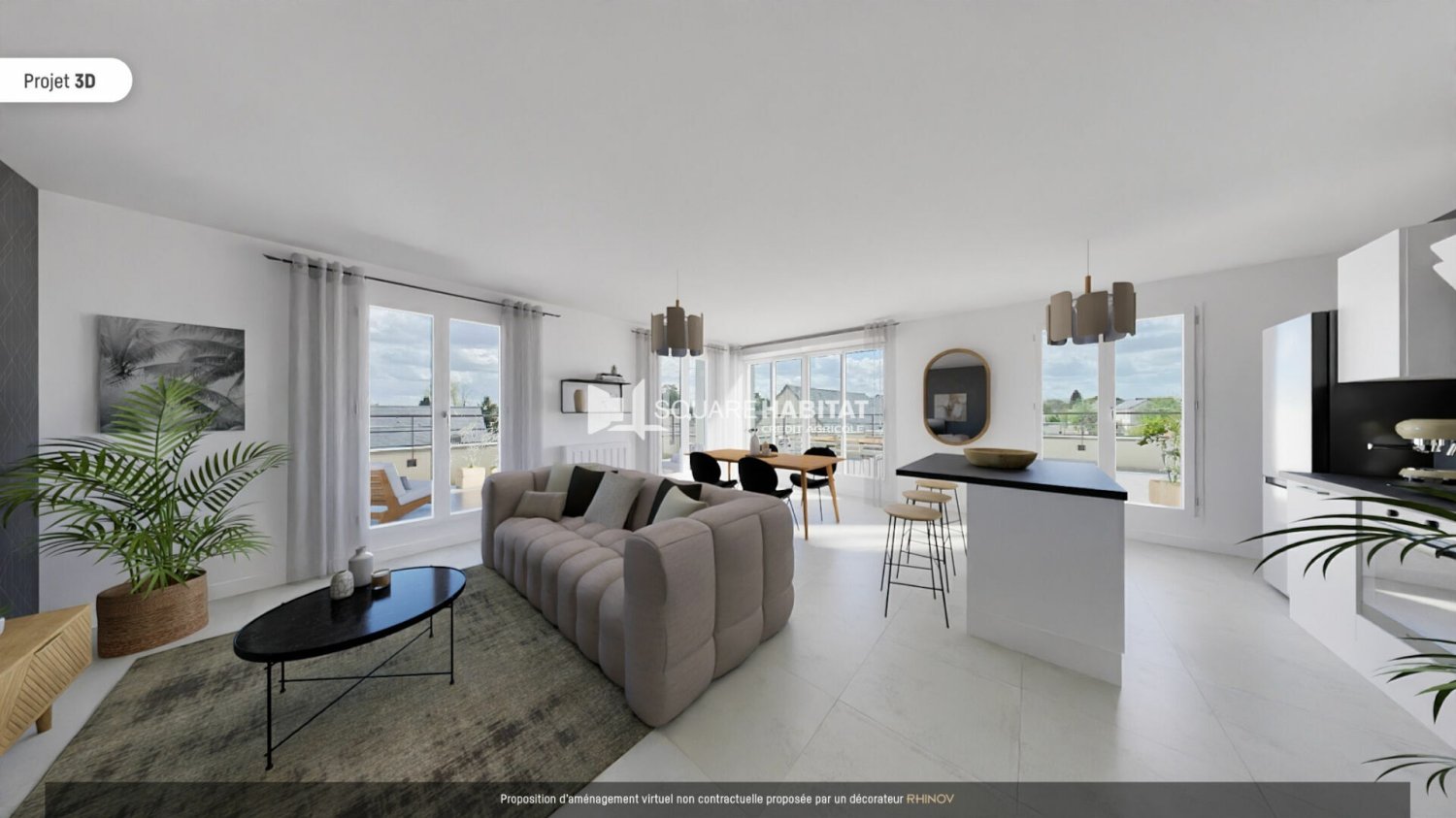 2 Schlafzimmer Wohnung in Saint-Cyr-sur-Loire, France, Nr. 307950