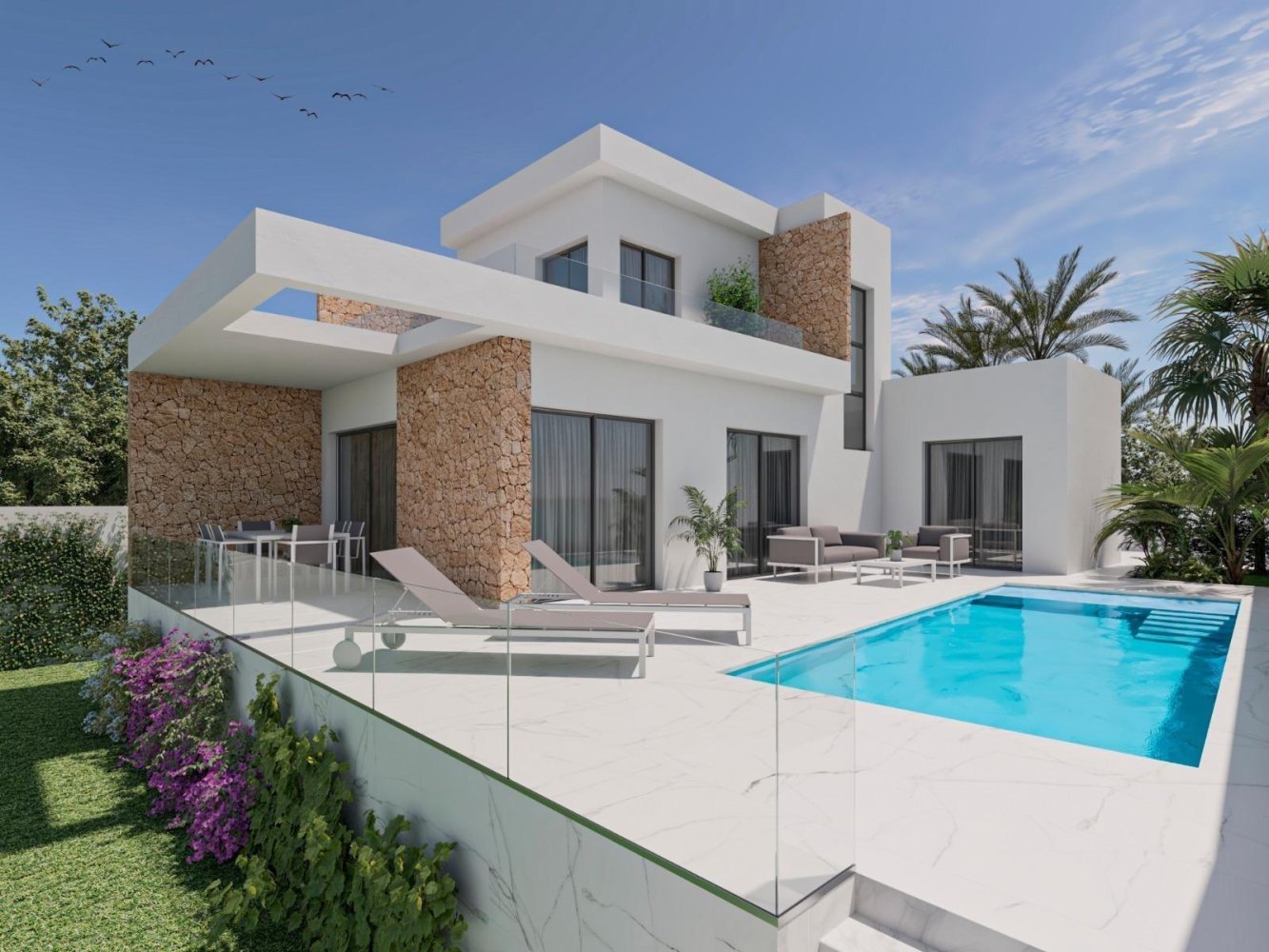 3 غرف نوم فيلا في San Fulgencio, Spain رقم 364865