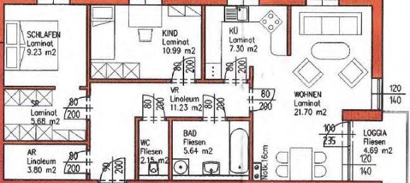 2 chambres Appartement à Leonding, Austria No. 220371 12