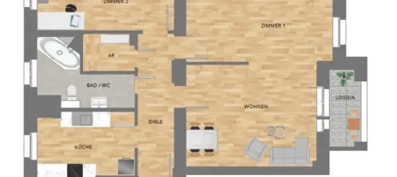 3 غرف نوم شقة في Lichterfelde, Germany رقم 84967 26