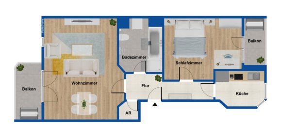 2غرفة شقة في Cuxhaven, Germany رقم 327984 10