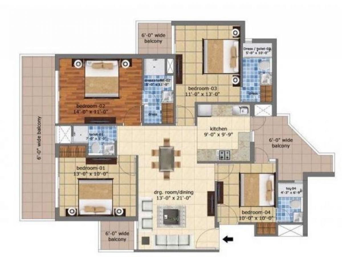 4 bedrooms House in Mohali, India No. 61244