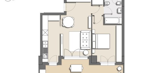 2 rooms Apartment in Sesto San Giovanni, Italy No. 52802 26