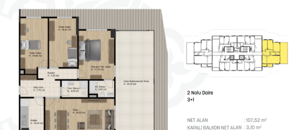 4 rooms Apartment in Zeytinburnu, Turkey No. 13554 17