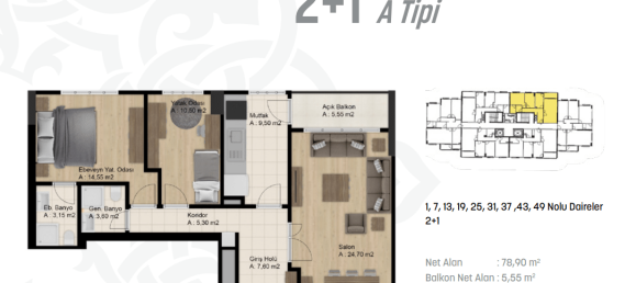 4 rooms Apartment in Zeytinburnu, Turkey No. 13554 11