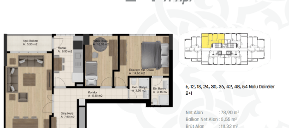 4 rooms Apartment in Zeytinburnu, Turkey No. 13554 12