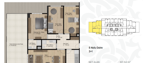 4 rooms Apartment in Zeytinburnu, Turkey No. 13554 18