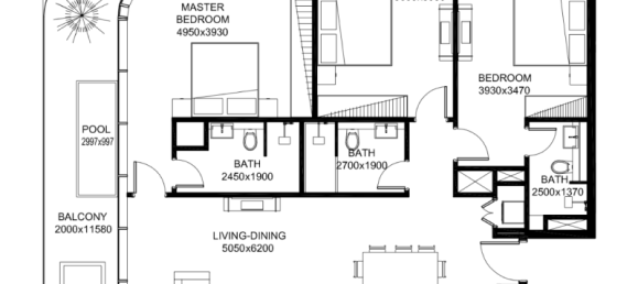 Apartamento de 2 dormitorios en Dubai, UAE No. 121473 6