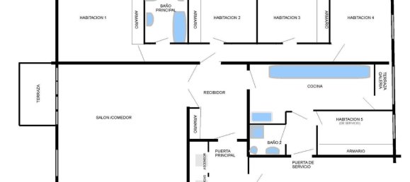 Квартира с 5 спальнями в Валенсия, Испания № 147142 8