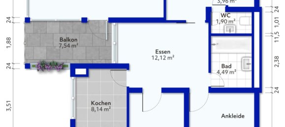 2 chambres Appartement à Ludwigsburg, Germany No. 93446 14