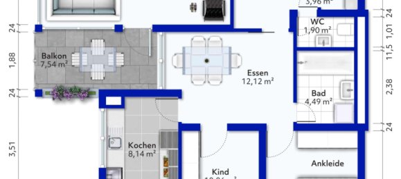 2 chambres Appartement à Ludwigsburg, Germany No. 93446 2