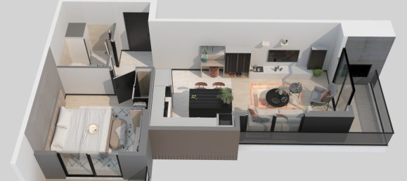 Apartment 1+1 in Mersin, Turkey No. 21337 3