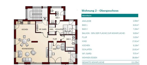 3-Zimmer Wohnung in Landshut, Germany, Nr. 259945 7