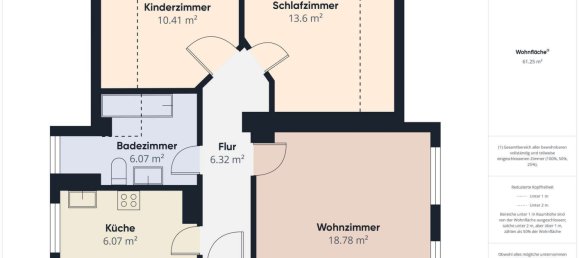 2 Schlafzimmer Wohnung in Güstrow, Germany, Nr. 55681 13