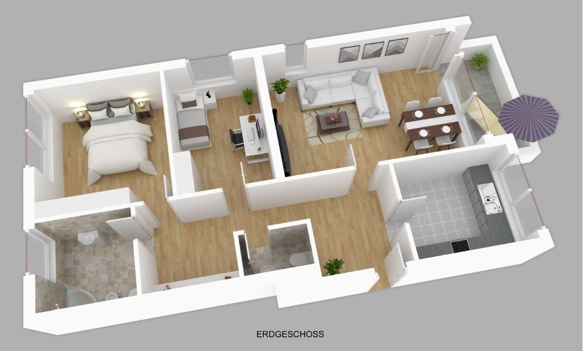 3-salle Appartement à Wandsbek, Germany No. 246862