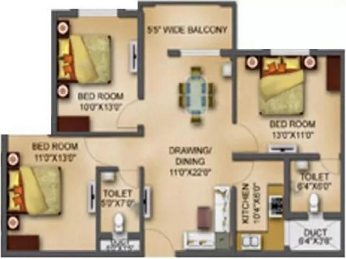 3 bedrooms House in Bhubaneshwar, India No. 67108