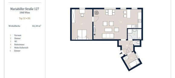 2 rooms Apartment in Mariahilf, Austria No. 137671 10