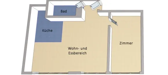2-Zimmer Wohnung in Schöneberg, Germany, Nr. 86855 9