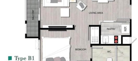 1 Schlafzimmer Eigentumswohnung in Bangkok, Thailand, Nr. 2734 5