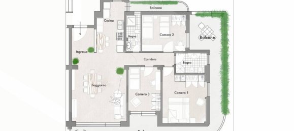 4 rooms Apartment in Avezzano, Italy No. 17222 2