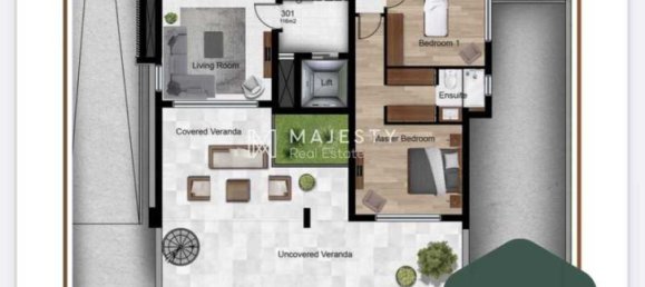 Пентхаус с 3 спальнями в Агиос Афанасиос, Кипр № 20862 9