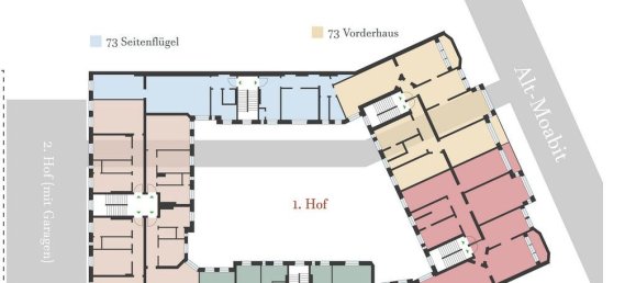 2غرفة شقة في Tiergarten, Germany رقم 44459 6