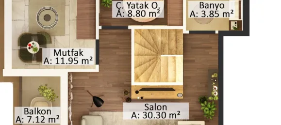 Wohnung 4+1 in Mugla, Turkey, Nr. 33436 2