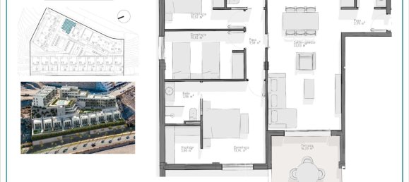 3 غرف نوم شقة في Aguilas, Spain رقم 12710 8
