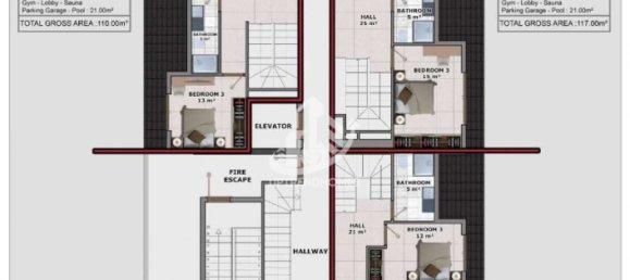 Apartment 1+1 in Oba, Turkey No. 3730 11