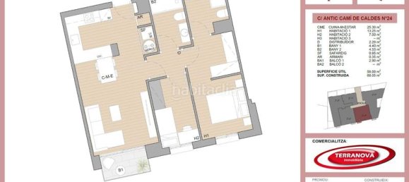 Apartamento T2 em L'Ametlla Del Valles, Spain N.º 64594 19