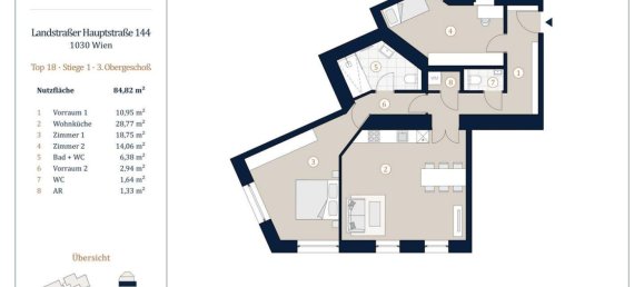 3-Zimmer Penthouse in Wien, Austria, Nr. 204392 10