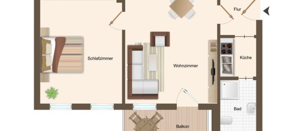 Квартира с 4 комнатами в Дрезден, Германия № 251000 6