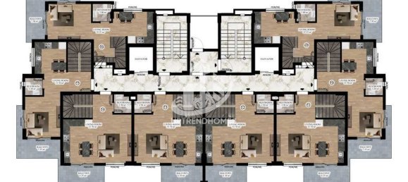 Квартира 1+1 в Конаклы, Турция № 3778 14