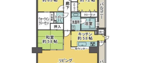 3 Schlafzimmer Wohnung in Aichi, Japan, Nr. 4128 2