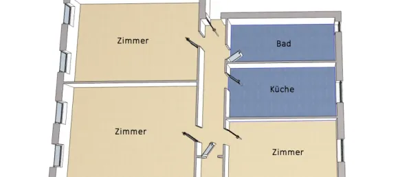 3 rooms Apartment in Spandau, Germany No. 108371 8