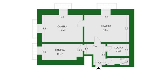 3 rooms Apartment in Barletta, Italy No. 20512 25