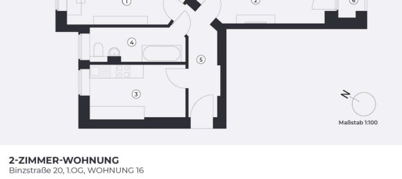 Квартира с 1 спальней в Панков, Германия № 93691 11