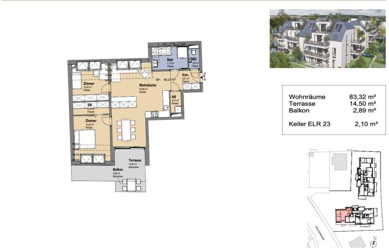 3غرفة قطعة أرض في Vienna, Austria رقم 241817