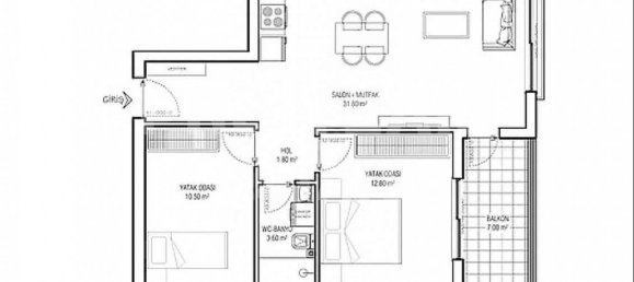 3-Zimmer Wohnung in Dosemealti, Turkey, Nr. 31730 6