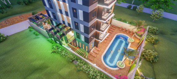 Квартира 1+1 в Аланья, Турция № 31040 8