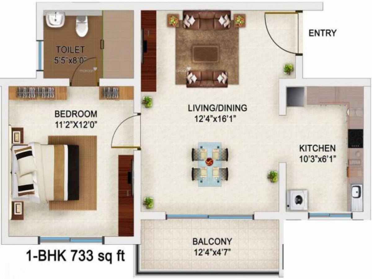 استوديو في Bangalore, India رقم 44272