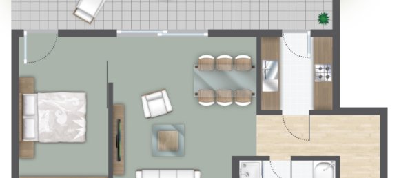 2غرفة شقة في Dusseldorf, Germany رقم 24898 8