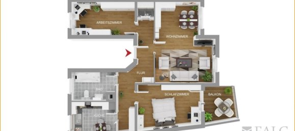 Apartamento T2 em Wuppertal, Germany N.º 10689 2