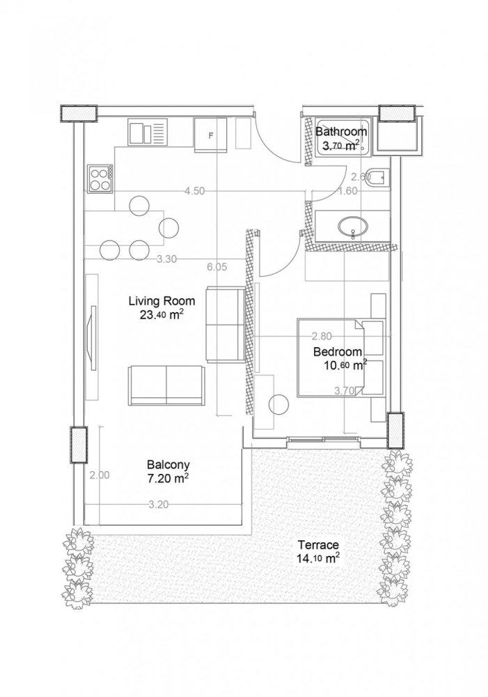 Apartment 1+1 in Yekta Green Life Gazipasa Residence, Gazipasa, Turkey No. 39520 1