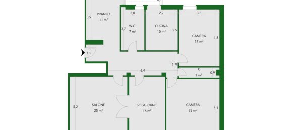 Apartamento de 4 divisões em Rome, Italy N.º 34271 24