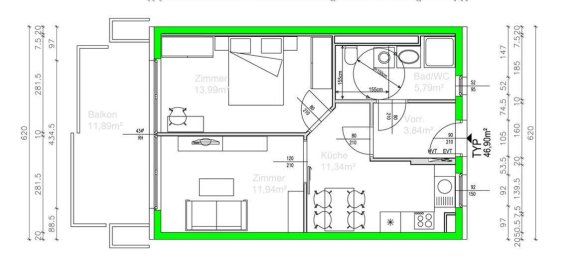 2 rooms Apartment in Liebenau, Austria No. 183775 3