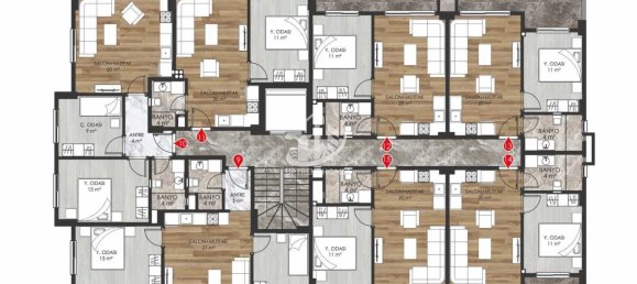 Квартира 1+1 в Оба, Турция № 4036 23