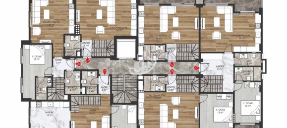 Квартира 1+1 в Оба, Турция № 4036 25